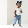 thumbnail image 4 of Gerber Baby Boys' and Girls' Denim Straight Fit Jeans with Elastic Back, 4 of 8