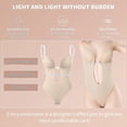 thumbnail image 3 of Women Plunging Deep V-neck Body Shaper Strapless Backless Bodysuit Shapewear, 3 of 5