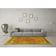 thumbnail image 3 of Ahgly Company Indoor Round Persian Yellow Traditional Area Rugs, 4' Round, 3 of 4