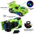 thumbnail image 3 of MINKUROW 2 in 1 Transforming Dinosaur LED Car with Light and Music,T Rex Transformer Toys for 2 3 4 5 Year Old Boys,Christmas Birthday Gifts for Kids 3-5-7 Red, 3 of 8