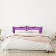 thumbnail image 5 of PiccoCasa Satin Pillowcase Pillow Shams Set of 2 Silky Sateen Pillow Cases Covers Standard Purple, 5 of 8