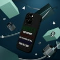 thumbnail image 3 of DistinctInk MagSafe Tough Case for Apple iPhone 14 Pro Max (6.7" Screen) - Money Can't Buy Happiness, Rather Cry in Jaguar - Lightweight Grip, 3 of 6