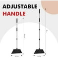 thumbnail image 2 of Heavy Duty Broom, 55 Inch Long Handle Outdoor Large Angle Brooms, Commercial Broom for Sweeping Indoor, for Home Garage Kitchen Office Courtyard Lobby Patio Lawn Concrete，Black, 2 of 4