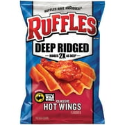 Ruffles Deep Ridged Classic Hot Wings Flavored Potato Chips 2.5 oz. Bag