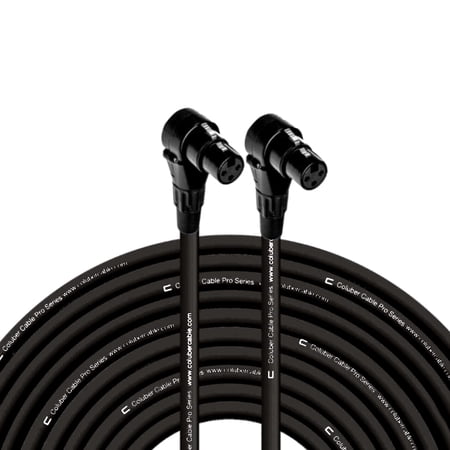 Coluber Cable - Right Angle XLR Female to Right Angle XLR Cable Female