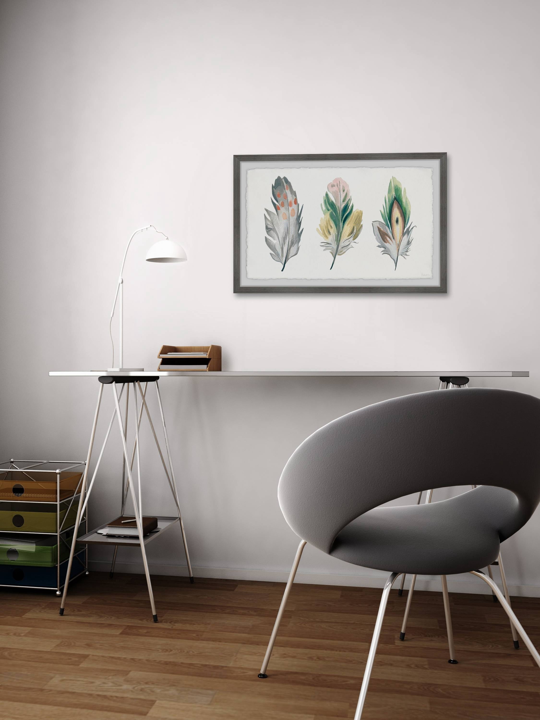 Parvez Taj Festive Feathers Framed Wall Art