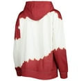 thumbnail image 3 of Women's Gameday Couture White/Cardinal Arkansas Razorbacks For the Fun Double Dip-Dyed Pullover Hoodie, 3 of 3