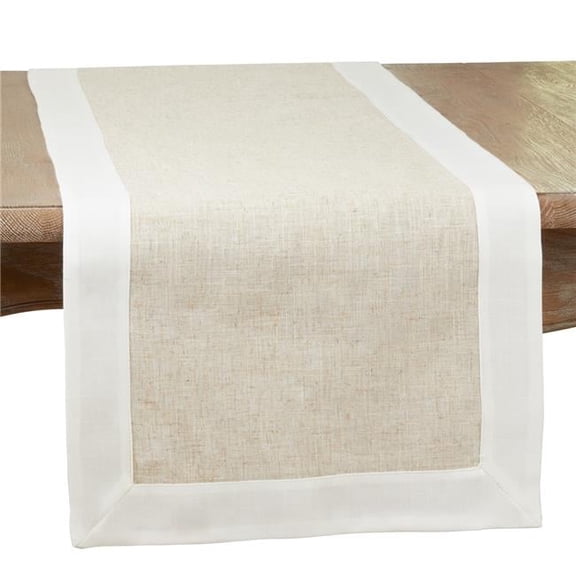 Saro Lifestyle Two Tone Table Runner
