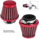 thumbnail image 4 of Cono de filtro de aire redondo de 38 mm Kit de inducción de entrada de aire frío automático universal para motocicleta todoterreno ATV Four Pit Bike (rojo), 4 of 5