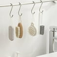 thumbnail image 4 of Over The Door Hook 3 Pack, Stainless Steel SUS304 Multiple Use Over Cabinet Hook Narrow Door Double Hooks for Kitchen, Bathroom, Drawer, Wardrobe to Hang Towel, Coat, Robe, Umbrella, Bags etc, 4 of 5