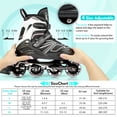 thumbnail image 7 of Cifaisi Adjustable Inline Skates with Illuminating Wheels for Kids,Girls and Boys,Size 6.5-8, 7 of 7