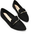 thumbnail image 4 of DREAM PAIRS Womens Ballet Flats Ladies Slip On Pointy Toe Heels Working Dress Shoes BLACK Size 8, 4 of 6
