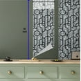 thumbnail image 5 of Ambesonne, Abstract Modern Art Peel & Stick Wallpaper for Home, Geometric Vibes, 13"x36", Charcoal Grey Pale Grey, 5 of 5