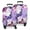 Purple Butterfly Flower, variant on Purple Butterfly Pattern Luggage Cover Fashion Suitcase Cover Baggage Covers Fit 25-28 Inch Luggage (Go Travel)