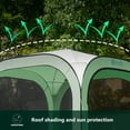 thumbnail image 3 of Werph Pop Up Canopy, Portable Canopy Tent with Mesh Mosquito Net, Screen House Room Camping Canopy Shade Tent, 6x6 in Green, 3 of 7