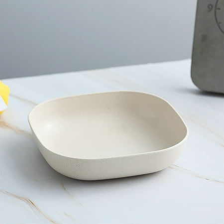 

Oiur Pasta Bowls Salad Bowls White Soup Bowls Serving Bowl Mini Wheat Straw Plates Deep Dinner Plates Shallow Bowls Vegetable Prep 1pc