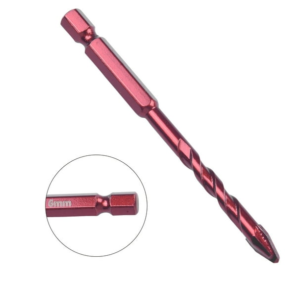 6-12Mm Drill Bits Hex Shank Carbide Drilling for Wall Glass Wood Metal Tiles 6Mm