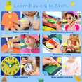 thumbnail image 5 of Toddler Busy Toys,Toddler Airplane Travel Essentials for age 1-4,Sensory Board Educational Activities for Learning Fine Motor Skills,Gifts for Girls Boys Toddlers,Toddler Toys for Car Travel, 5 of 8