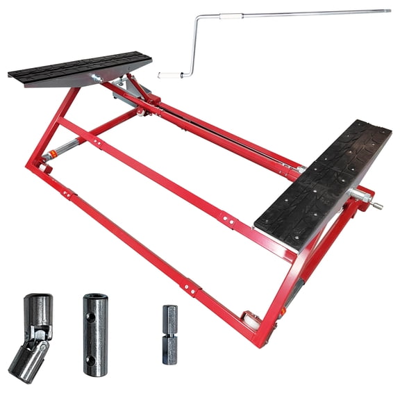 1500KG Automobile Car Lifting Machine Double Workbenches Gear Adjustable