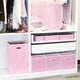 thumbnail image 5 of Bidones de almacenamiento SIMPLE HOUSEWARE, cubos plegables, 28 cm, color rosa, paquete de 6, 5 of 7