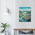 thumbnail image 3 of Nawypu Reykjavik Iceland Vintage Travel Posters Snow Mountain for Bedroom Wall Decor Canvas Wall Art, 3 of 4