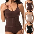 thumbnail image 5 of MaFYtyTPR Women's Shapewear Bodysuits Solid Color Buckle One-Piece Corsets Clothes Ladies Tummy Control Bodysuit Z-Black XL, 5 of 6