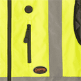 thumbnail image 3 of Pioneer Heated Safety Vest - Hi-Vis Yellow/Green - Size 3XL, 3 of 6