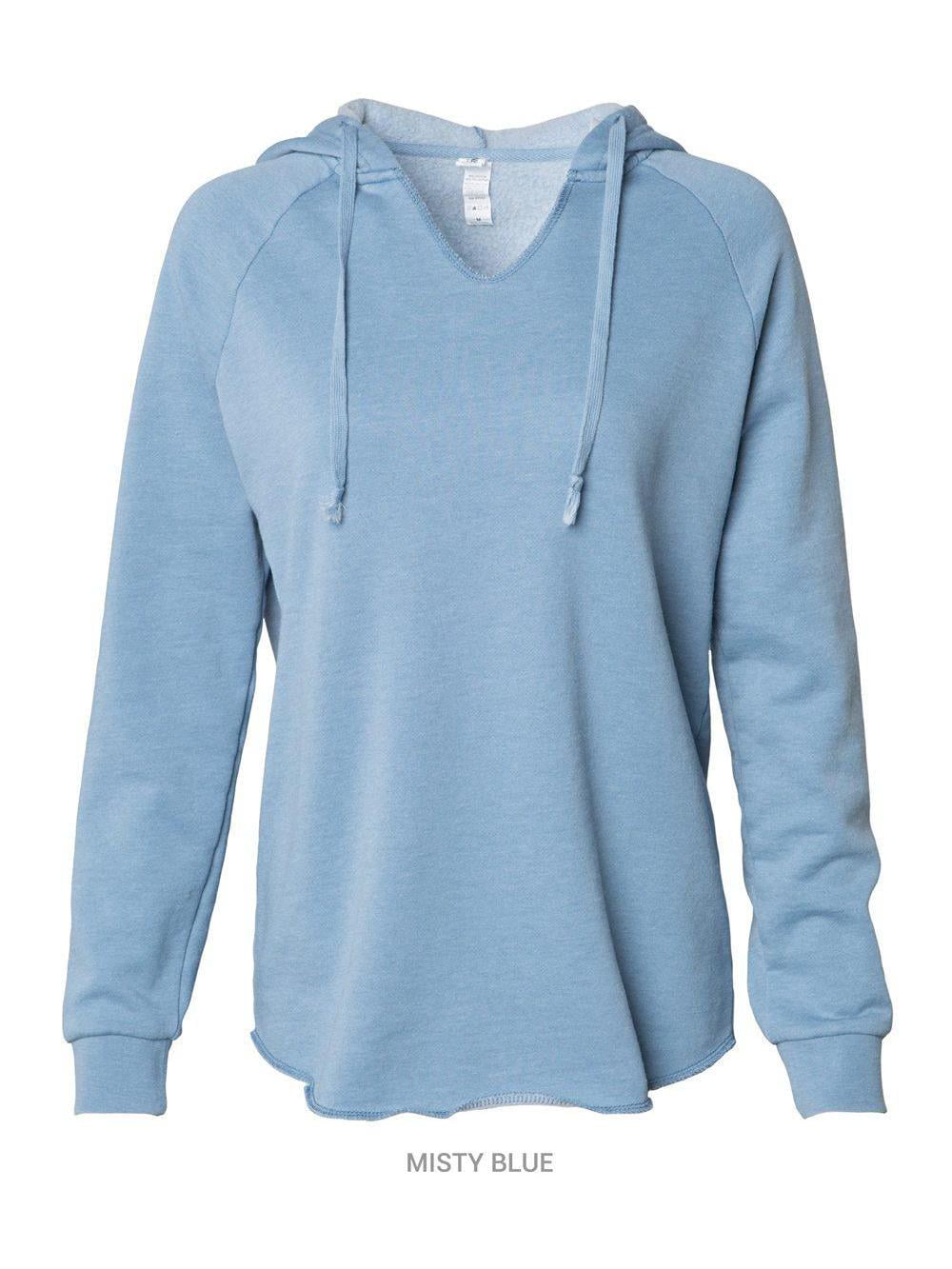 Independent Trading Co. Womens Lightweight California Wave Wash Hooded