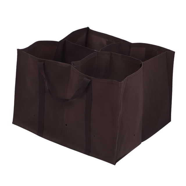 Bolsa de cultivo duradera con 4 bolsillos y jardinera multibolsillos para verduras y flores