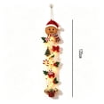thumbnail image 7 of Clearance Christmas Decor Glowing Christmas Door Hanger Rustic Quilted Fabric Wreath, Merrycascade Light-Up Christmas Decoration, 6 Festive Light Designs, Vertical Display, 7 of 7
