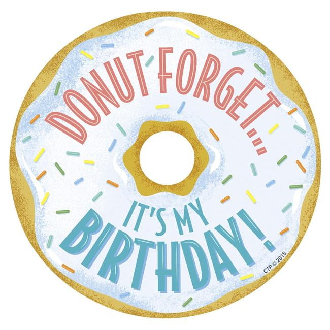 Donut Forget Thank You Labels Stickers 100