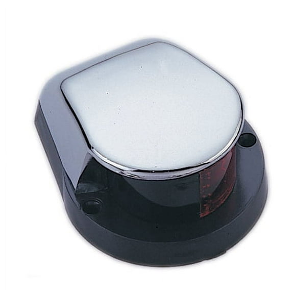 MARINE BOAT FESTOON NAVIGATION BOW LIGHT RED GREEN CHROME PLATED ZINC IP66