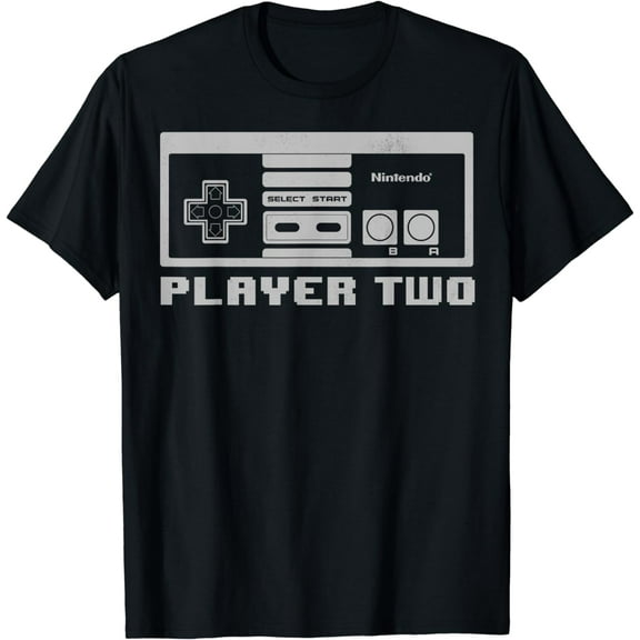 Nintendo NES Controller Player Two 8-Bit Graphic T-Shirt T-Shirt