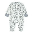 thumbnail image 1 of Mikilon Spring and Autumn Boys and Girls Long Sleeve Baby One-piece Suit Sole Epoxy Wrap Foot Baby Romper Pajama Onesie for Baby Girls 9-12 Months Multi-color 2023 Deal, 1 of 9