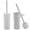 White, variant on Bath Bliss Acrylic Square Toilet Brush and Holder Set in White
