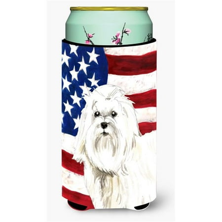 

Patriotic USA Maltese Tall Boy Beverage Insulator Hugger
