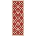 thumbnail image 1 of Safavieh Courtyard Red Indoor Outdoor Rug - Runner 2'3" x 6'7", 1 of 1
