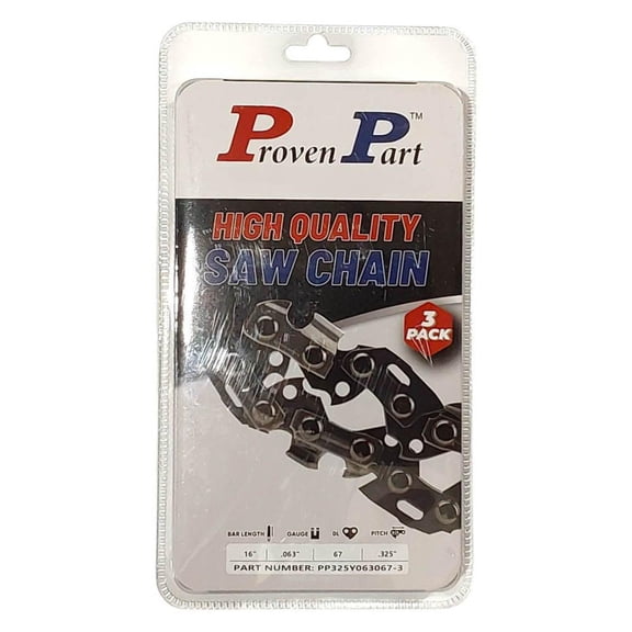 3-Pack of chainsaw Chain 325 Pitch 063 Gauge 67 DL Fits Stihl 26RM3 67