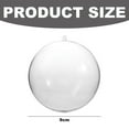 thumbnail image 4 of Christmas DIY Clear Thickeness Acrylic Fillable Balls,Plastic Clear Plastic Ornaments Balls Fillable Wedding Party Decor - 9cm, 4 of 5