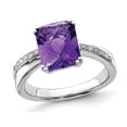 thumbnail image 1 of 3.30 Carat (ctw) Amethyst Ring in Polished Sterling Silver, 1 of 4