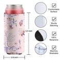 thumbnail image 4 of 2 Pieces Can Cooler Sleeves Insulated Collapsible Beer Sleeve Flower Floral Soda Beer Can Covers for Birthday Party Wedding, 4 of 4
