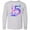 AC-Heather Grey, variant on Inktastic 5th Birthday Mermaid Tail Long Sleeve Youth T-Shirt