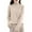 Beige, variant on Office Pullover Sweater Women Women's Warm Winter Knit Turtleneck Pullover Soft Wool Blend Long Sleeve Slim Fit Casual Top For