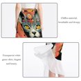 thumbnail image 2 of Cat Stylish Chiffon Women's Beach Dress Summer Dress with Polyester Straps, 2 of 6
