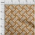 thumbnail image 2 of oneOone Silk Tabby Brown Fabric Ikat Craft Projects Decor Fabric Printed By The Yard 42 Inch Wide, 2 of 6