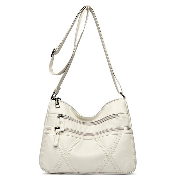 Bolso de mensajero de moda, bolso de mujer, bolso de hombro, ligero, suave, de PU, mochila para mujeres de mediana edad, bolso para madres