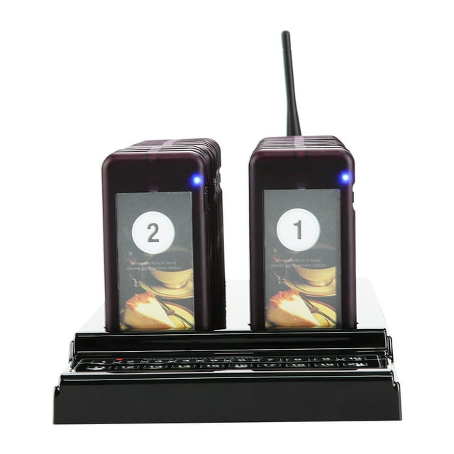 Estink Wireless Restaurant Pager System 20pcs 100-240V Black Household