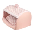 thumbnail image 3 of Cama cueva para gatos, bonita casa para gatos, almohada acolchada extraíble y lavable, cómoda y suave. Rosa M, 3 of 8