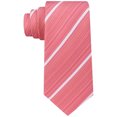 thumbnail image 1 of Kenneth Cole Mens Stripe Self-tied Necktie, Orange, One Size, 1 of 2
