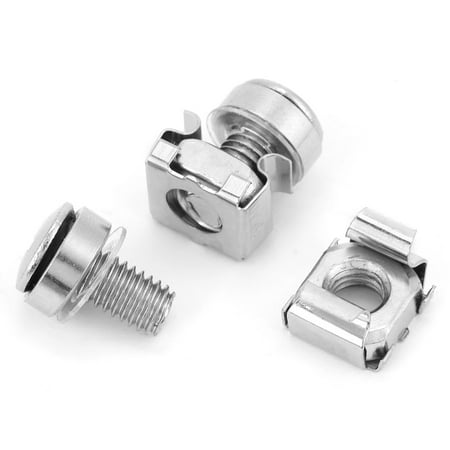 

20pcs set Network Cabinet Rack Screws & Cage Nuts Assortment Kit (M6*16)